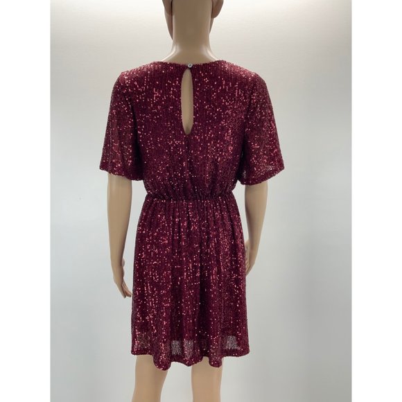 ALTARD’S STATE RED SEQUIN MINI DRESS - Picture 2 of 6